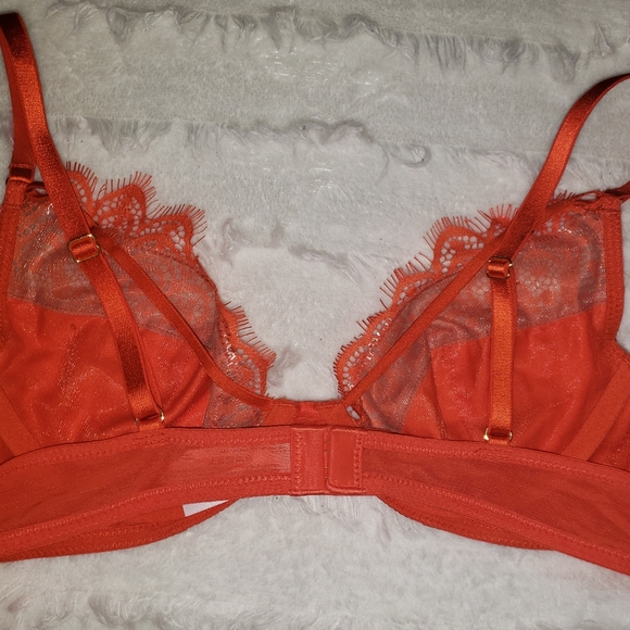 HUSTLER HOLLYWOOD SUPER SEXY RED BRA SZ 36B - Picture 4 of 7